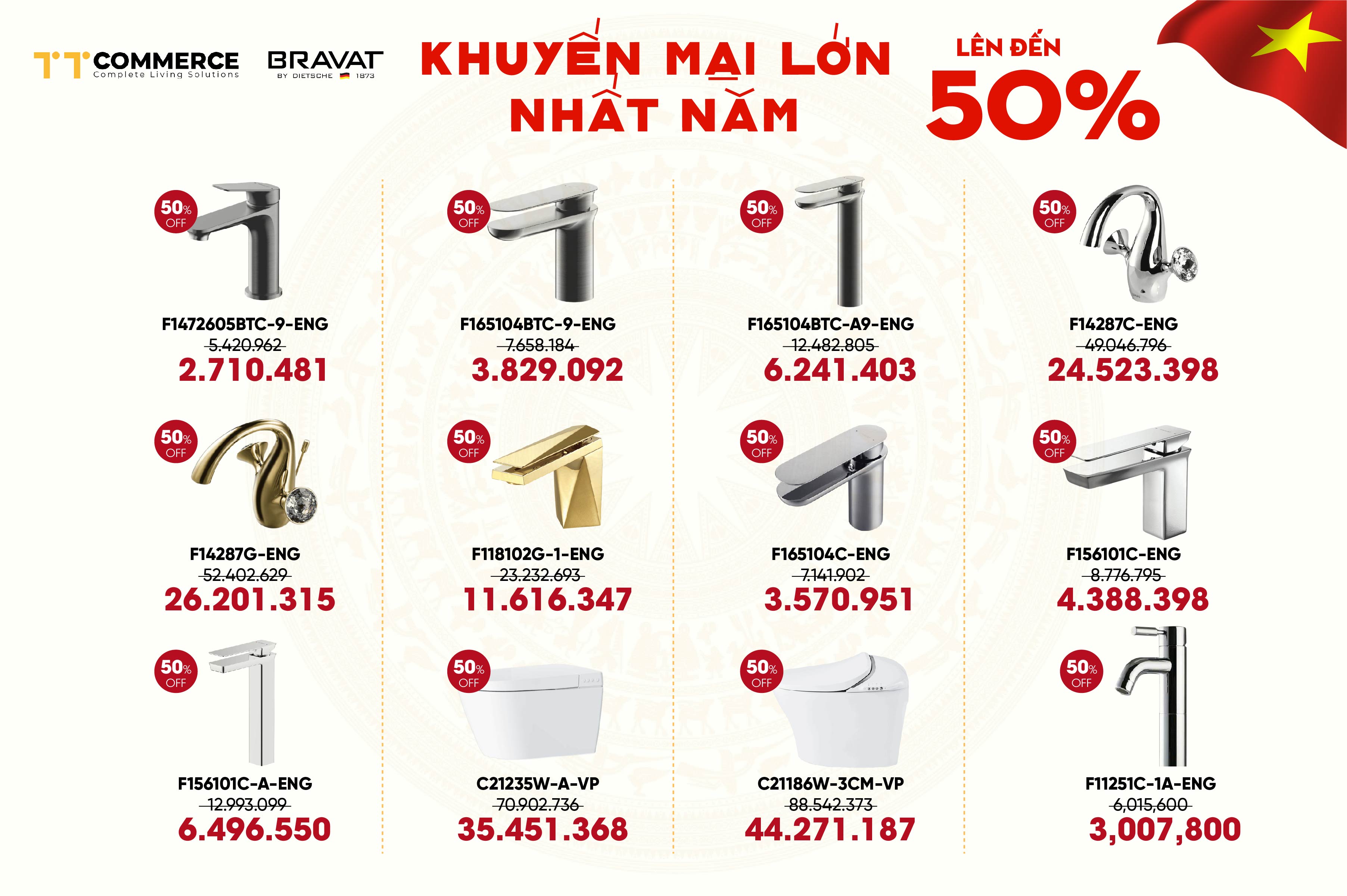 BRAVAT ƯU Đ&Atilde;I MỪNG LỄ 30/4-1/5